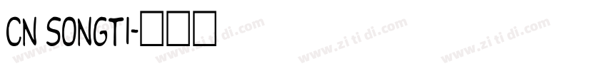 CN Songti字体转换